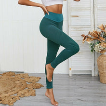 Load image into Gallery viewer, Mesh Knitting Yoga Pants High Waist Gym Leggings