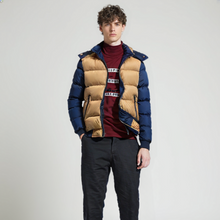 Load image into Gallery viewer, Mens Two Tone Puffer Jacket with Removable Hood