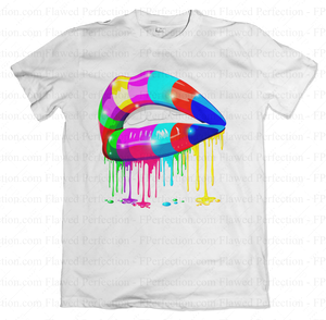Rainbow Drip Lips
